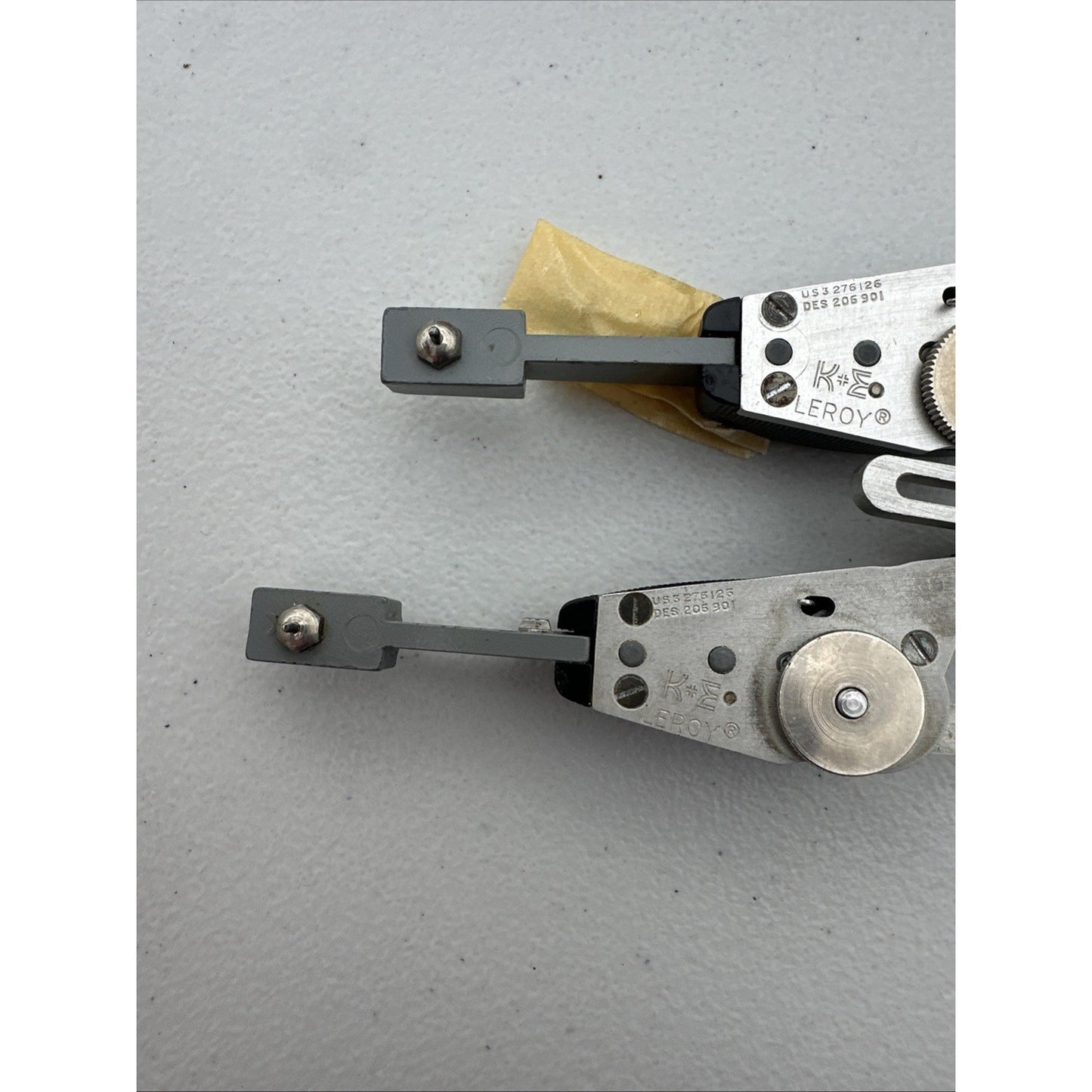 2 K+E Leroy Lettering & Symbols Adjustable Scriber