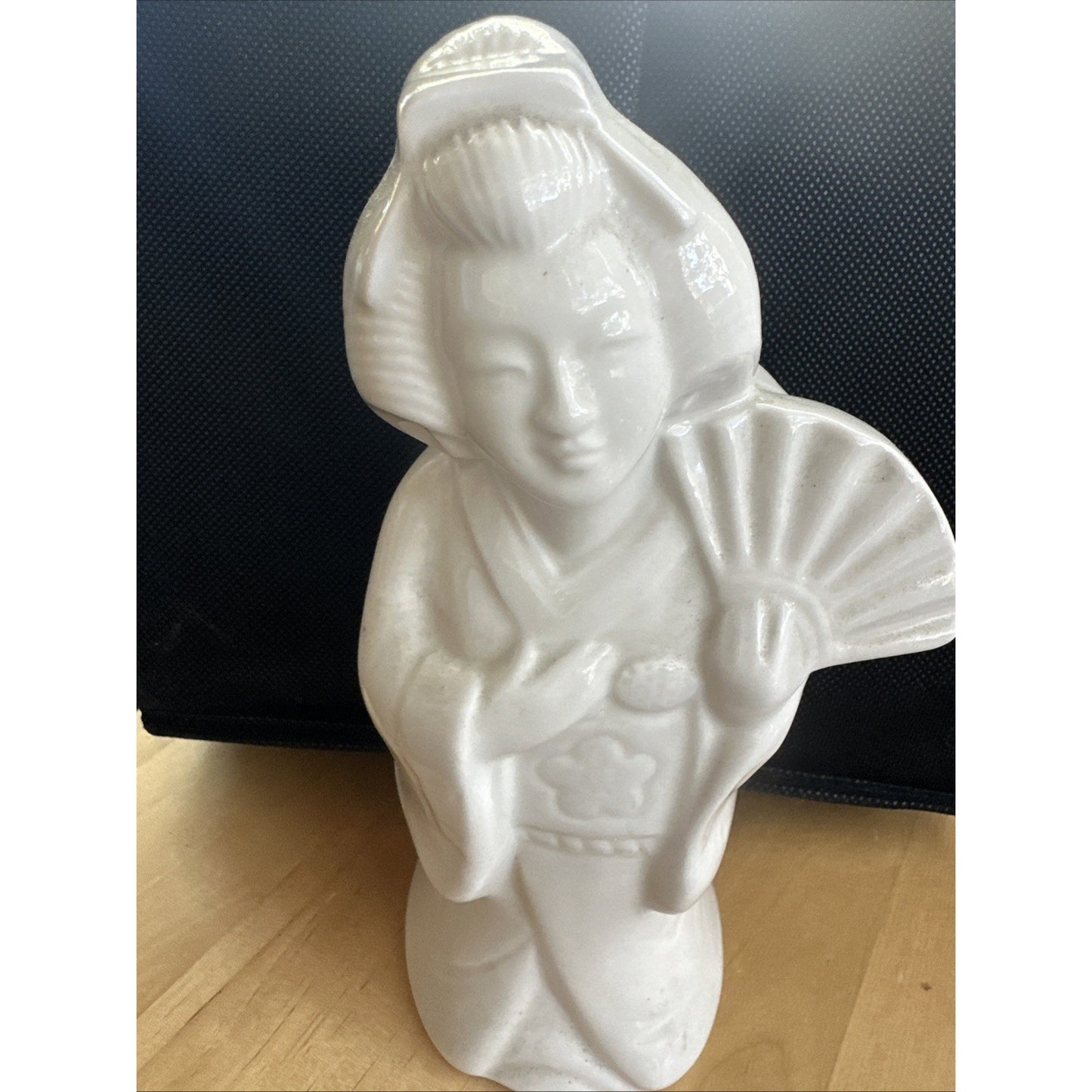 Retro Ceramic White Geisha Tiki Mug Asian Figurine Cocktail Vintage