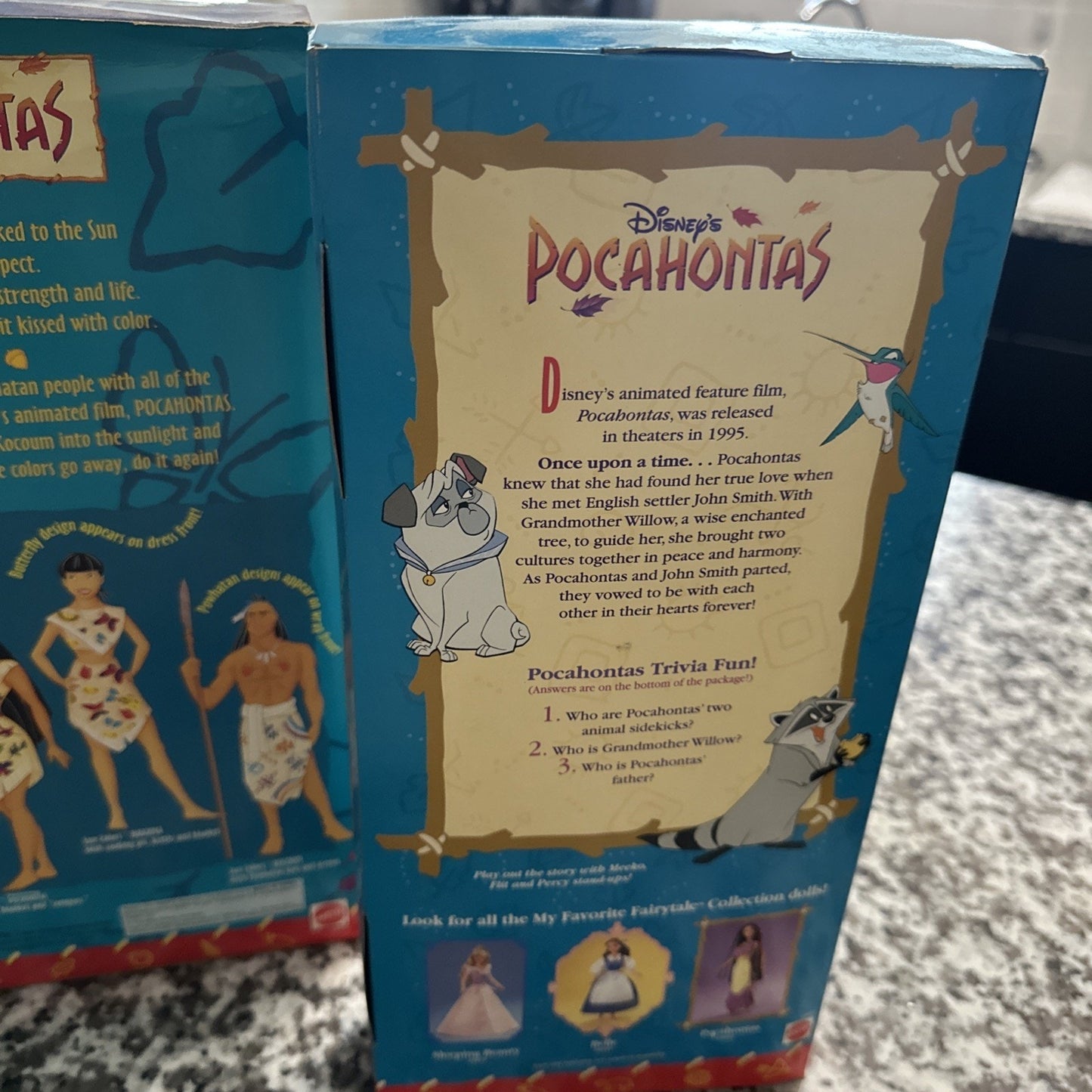 Disney’s POCAHONTAS SUN COLOR Kocoum MATTEL NO.13330 & Pocahontas