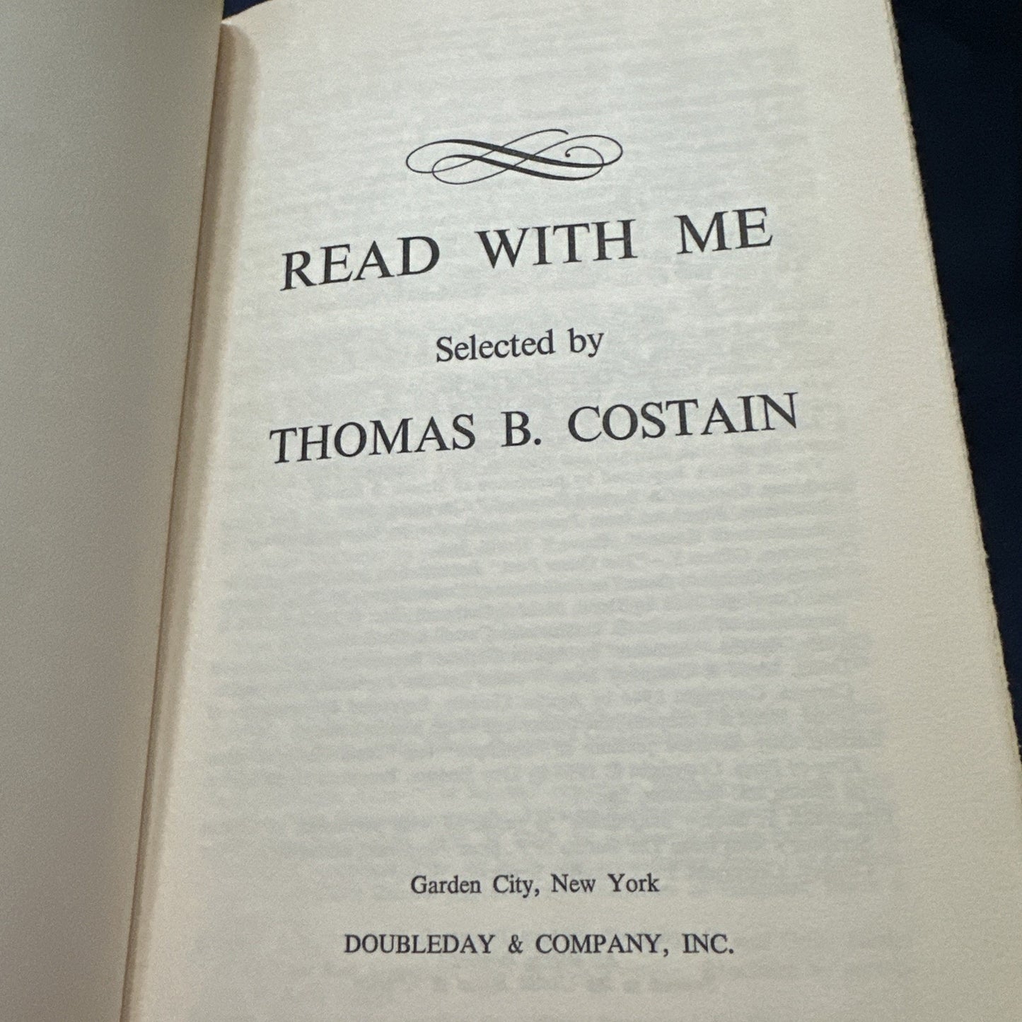 Read With Me by Thomas B. Costain (1965, Hardcover)
