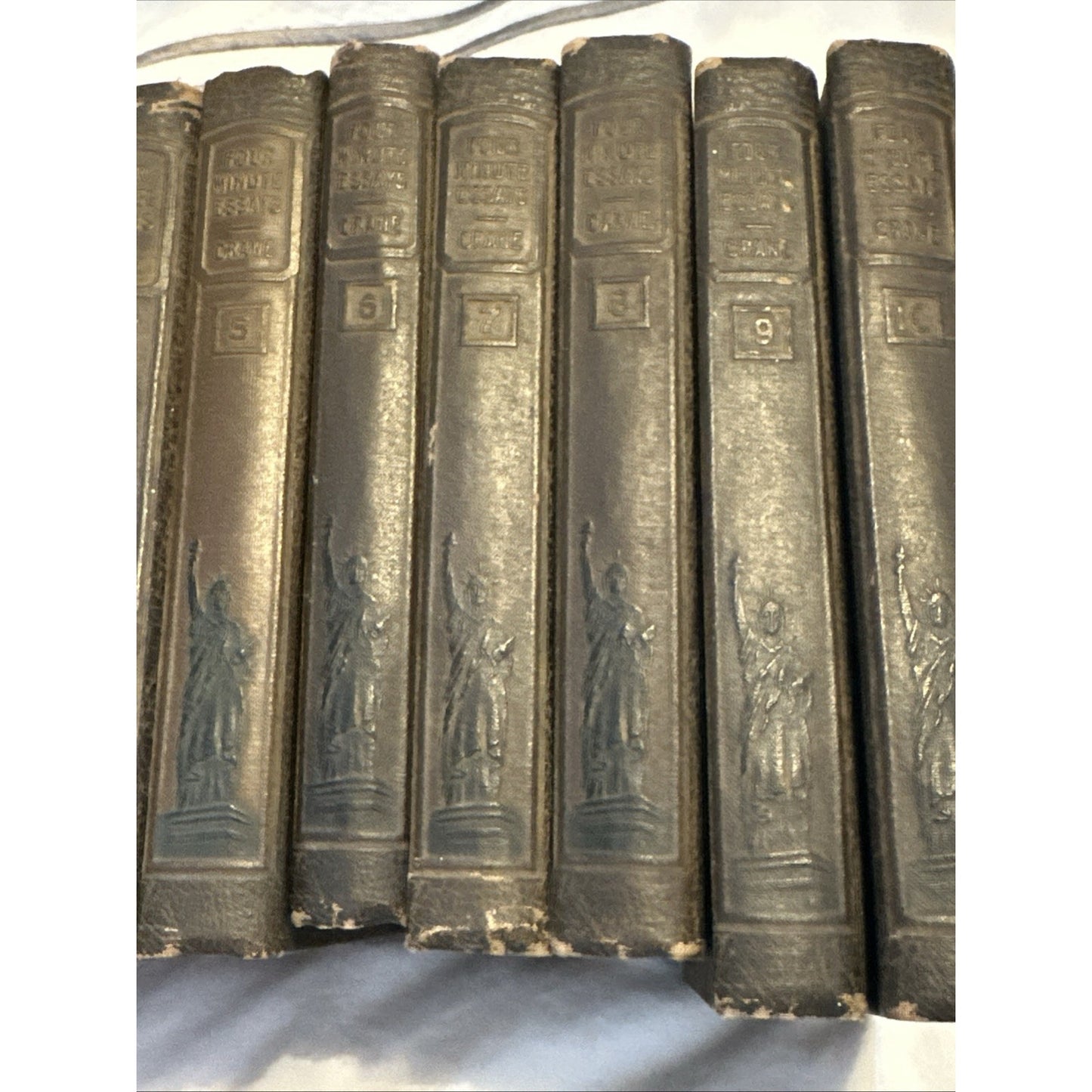 Rare Vintage 1919 Four Minute Essays by Dr Frank Crane Book Set Vol 1-10