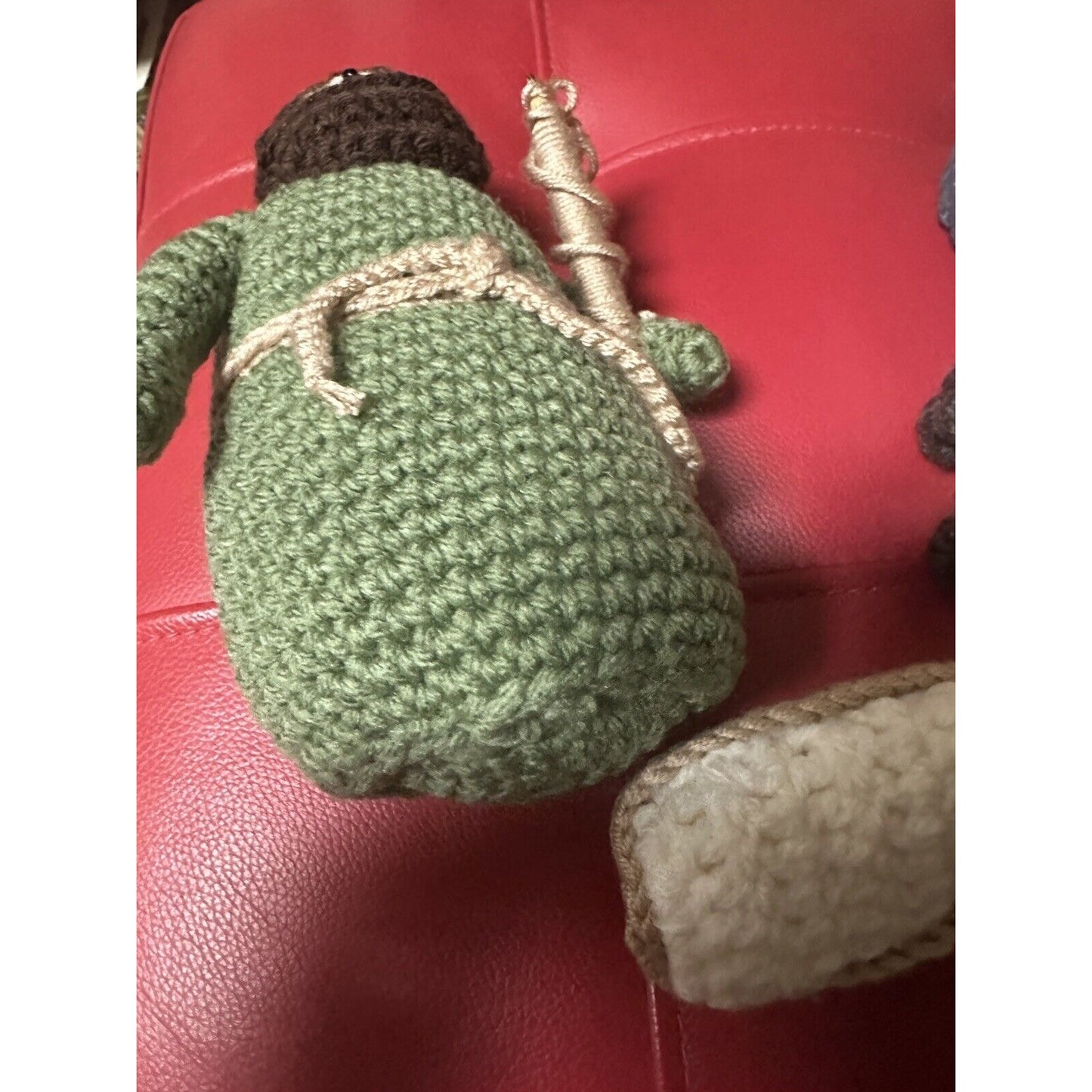 Handmaid Crocheted 4 Piece Nativity Set