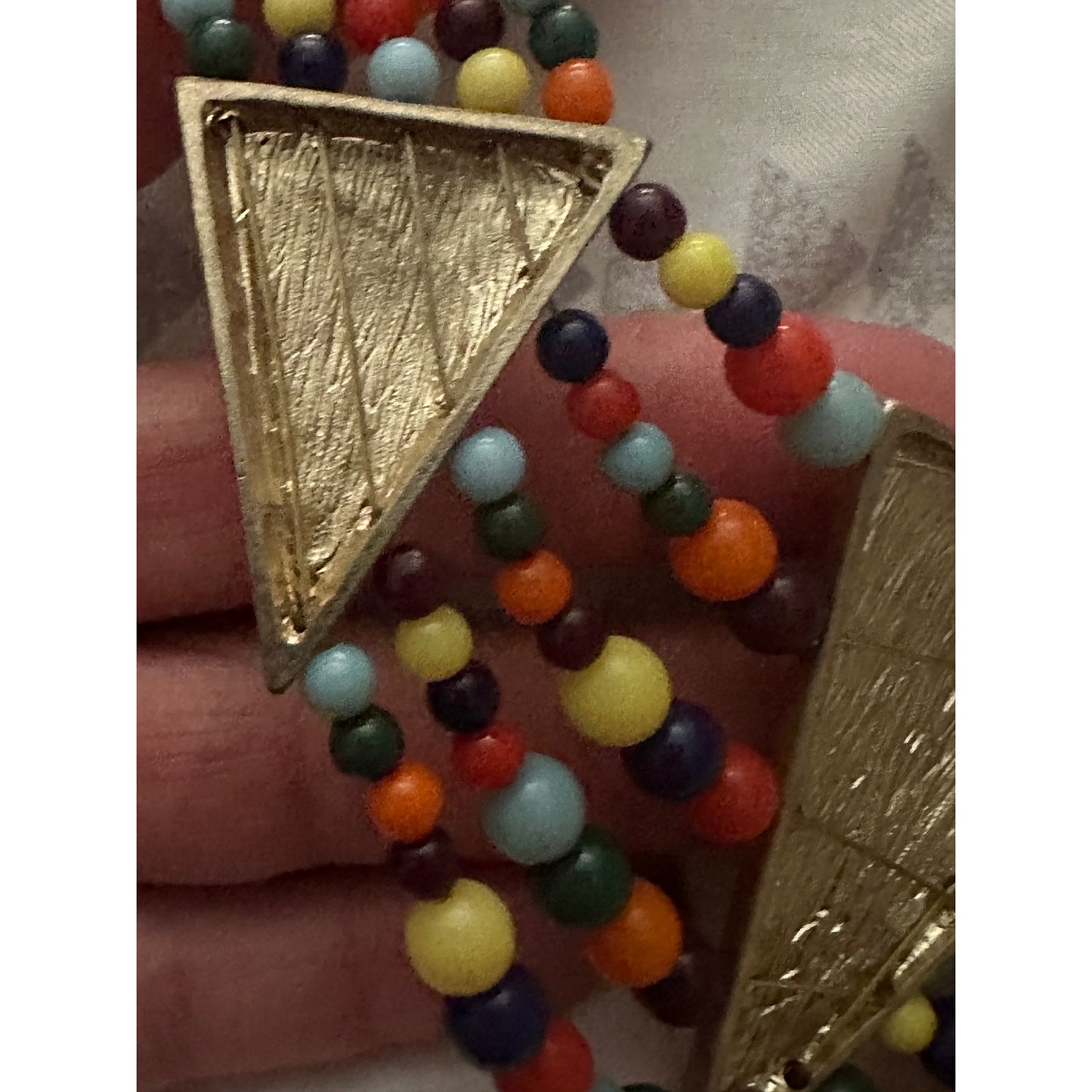 Estate jewerly necklace Multi-strand 5 strand beaded rare find one of a kind