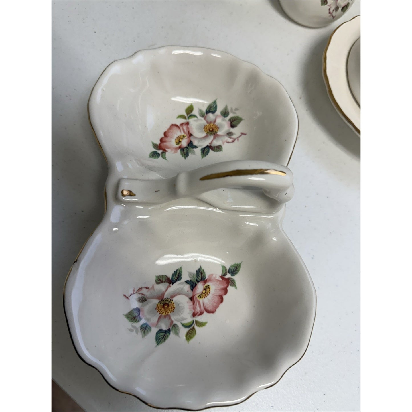 Vintage The House Of Webster Wild Briar Rose Ceramics Pottery