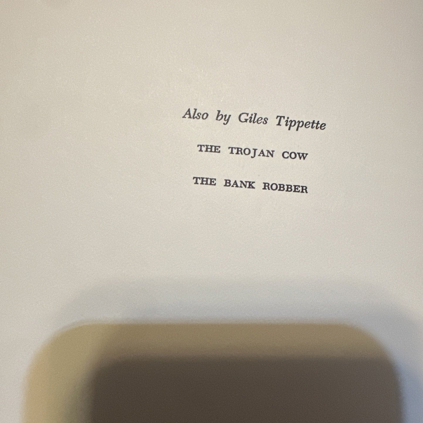 Giles Tippette~THE BRAVE MEN~1972 SIGNED 1ST/DJ Signed