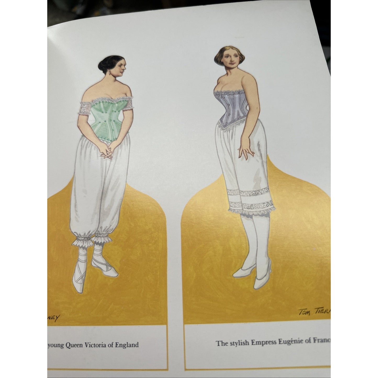 Tom Tierney' Great Fashion Designs of the Victorian Era Paper Dolls New 1987
