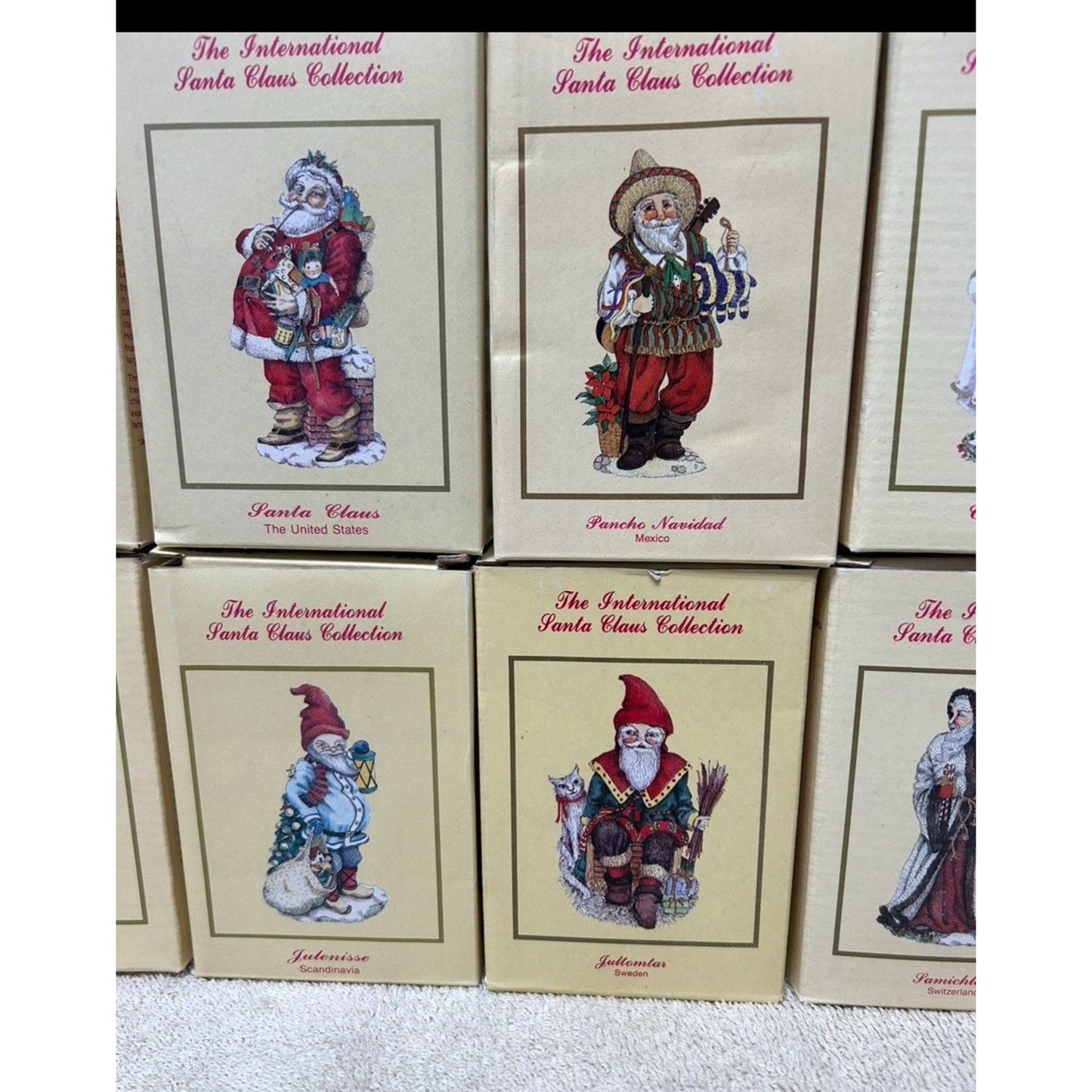 International Santa Claus collection of 16 Collectable Vintage Christmas
