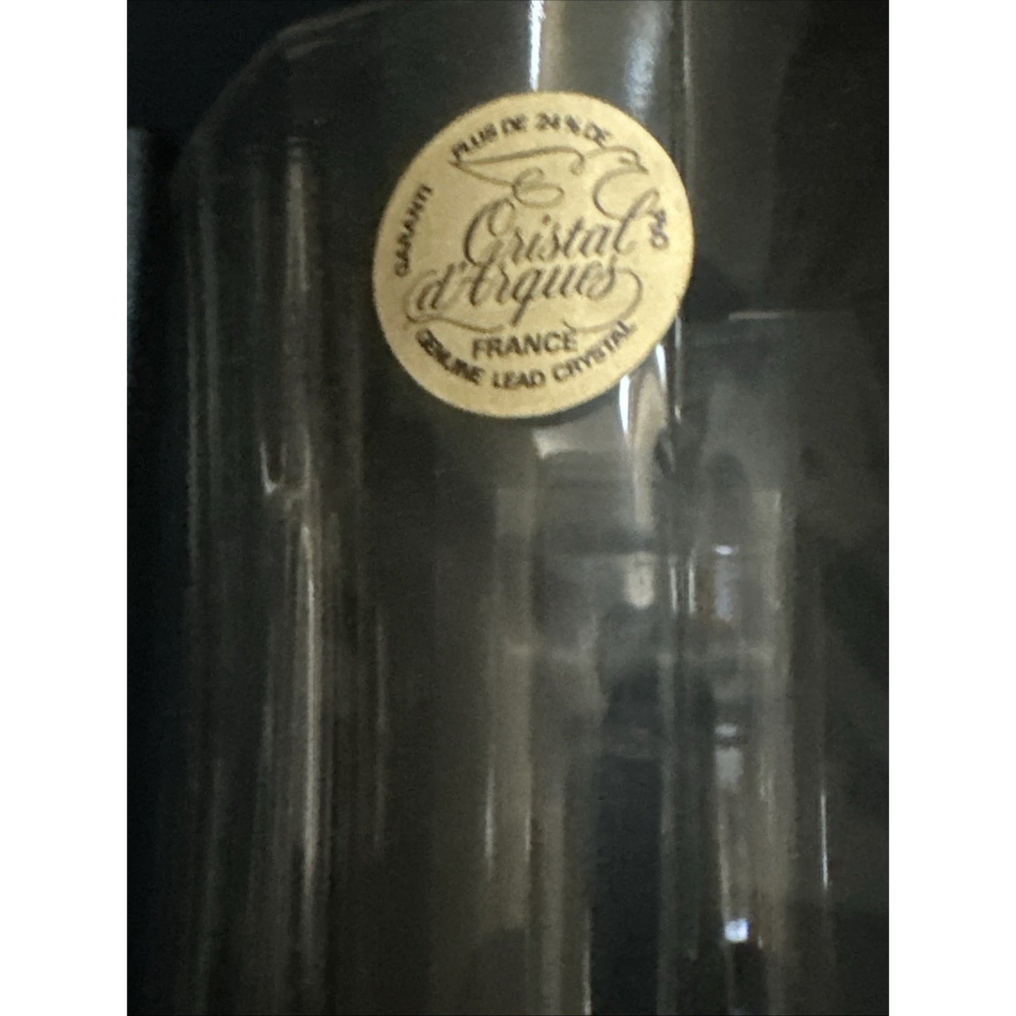 CRISTAL D'ARQUES 5.375" Iced Tea LONGCHAMP 11 Ounce Tumbler - UNUSED Set Of 4
