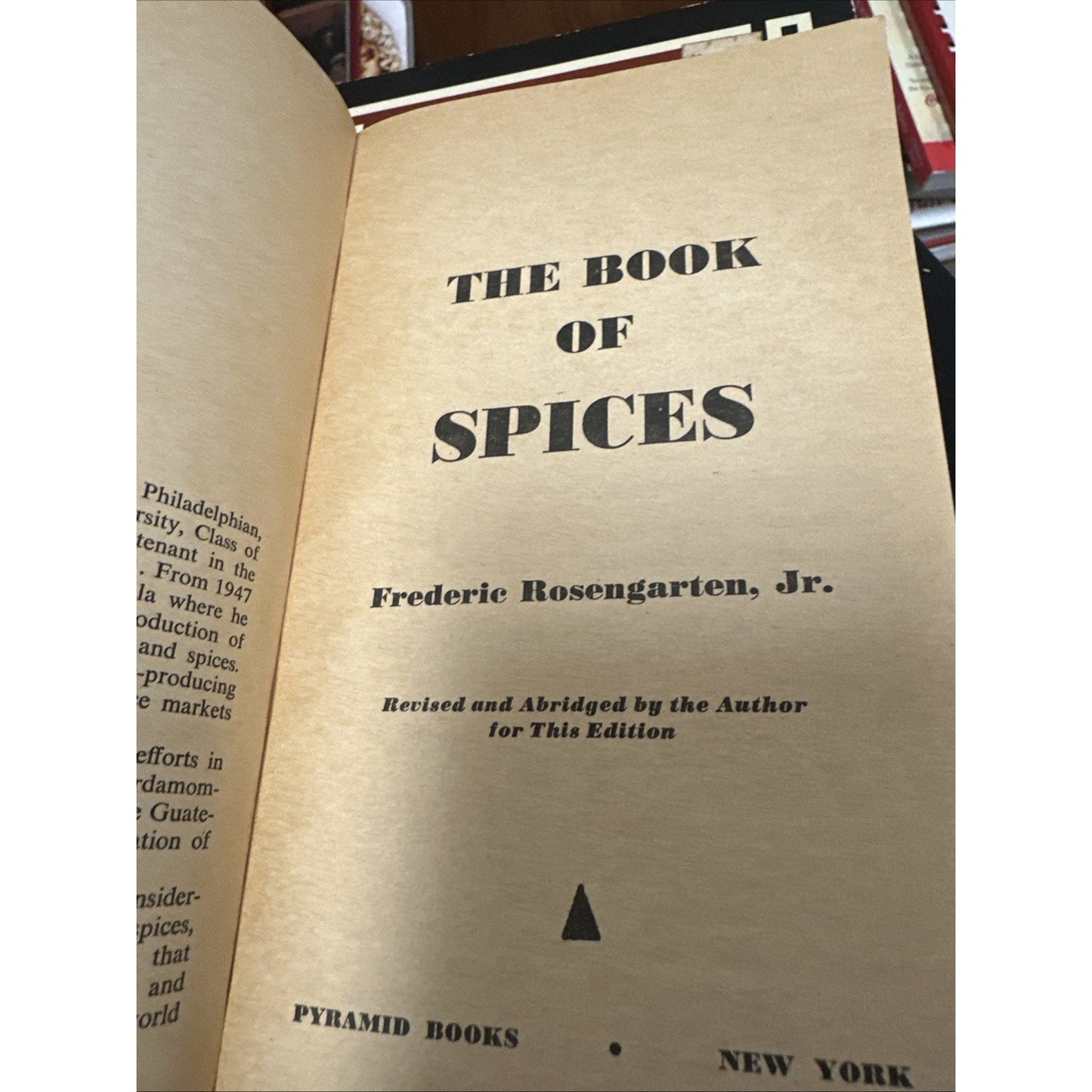 VINTAGE THE BOOK OF SPICES 1969 Cookbook Cook Book Recipes Baking