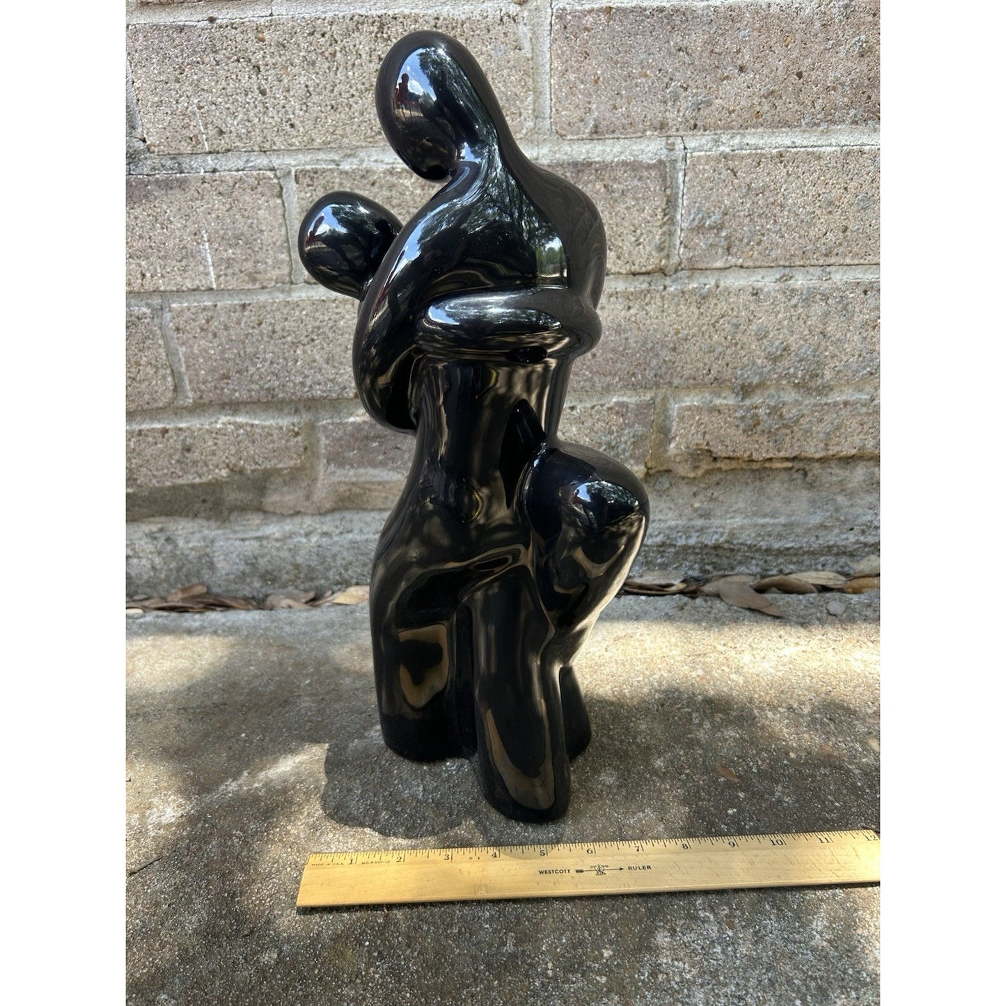 Set of 2 VTG Royal Haegar Man & Woman Couple Arm In Arm Statue Sculpture 16 Tall