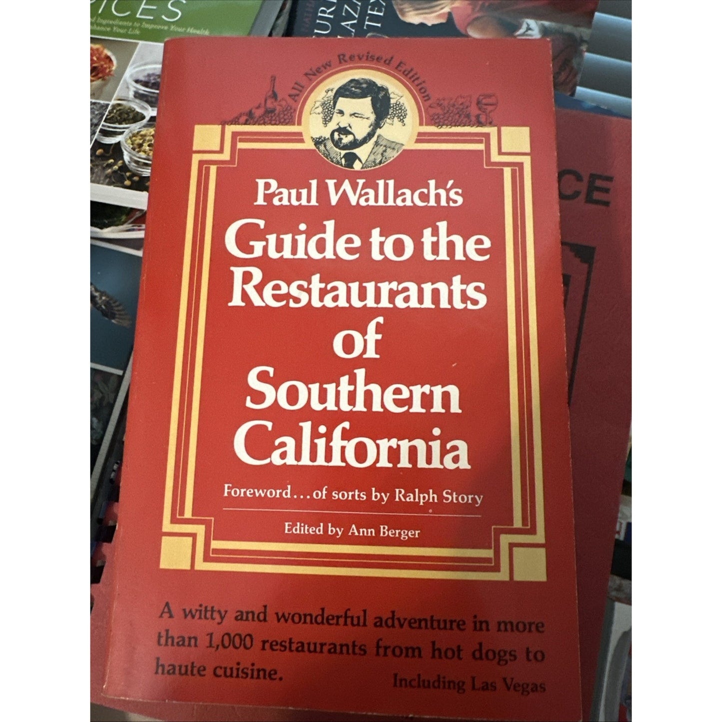Paul Wallach's Guide to the Restaurants of Southern Cal - First Printing,Signed