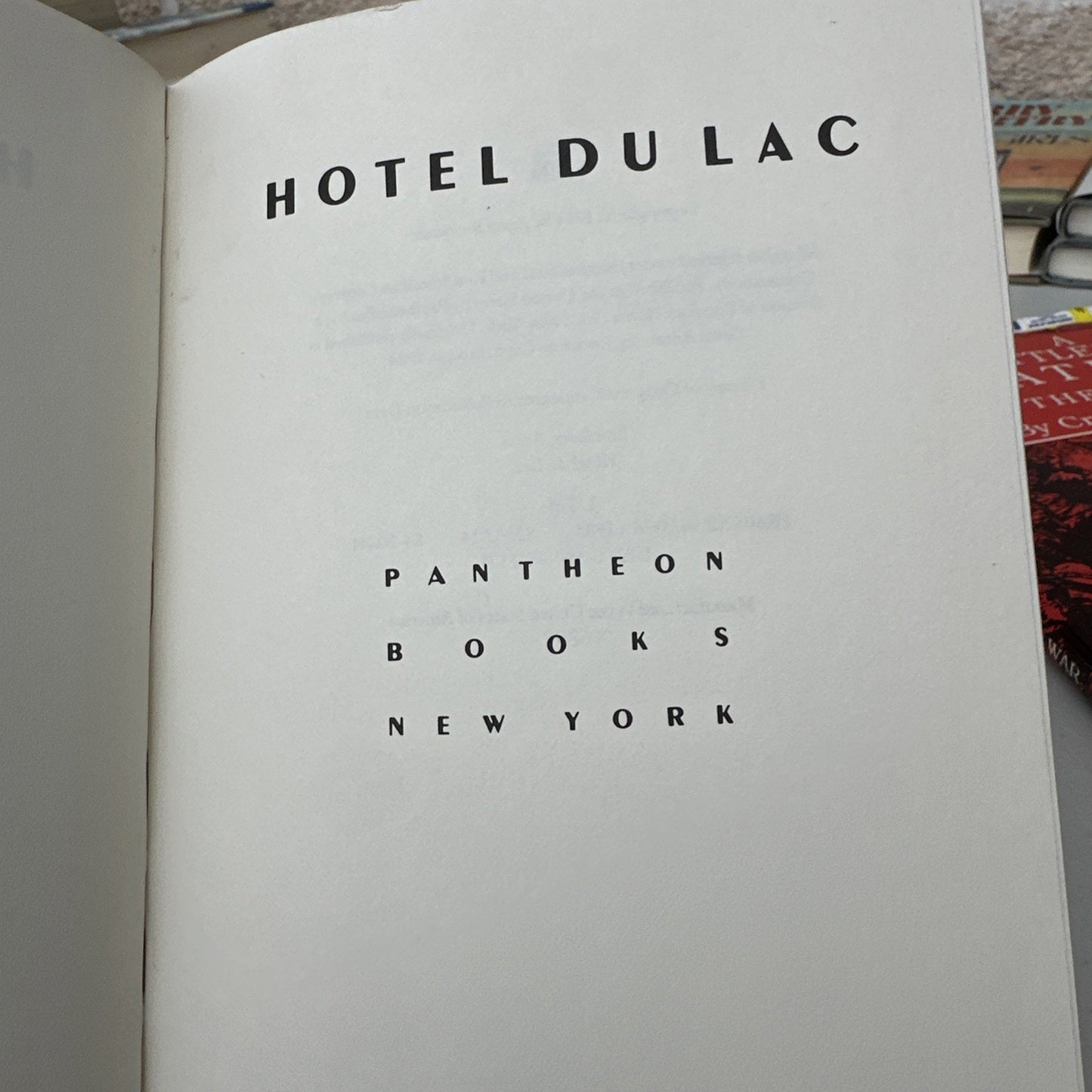 Hotel Du Lac Hardcover Anita Brookner 1984 Comedy Romance Love Vintage