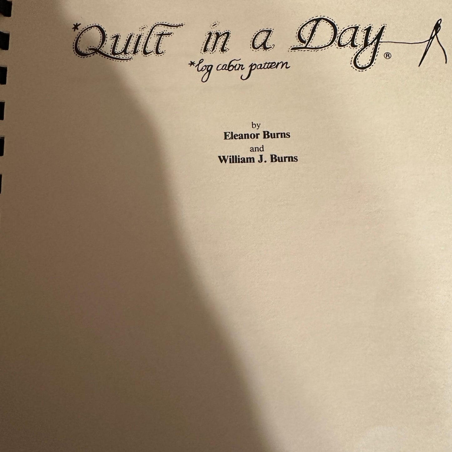 Quilt in a Day Log Cabin Patterns Quilting Book by Eleanor Burns