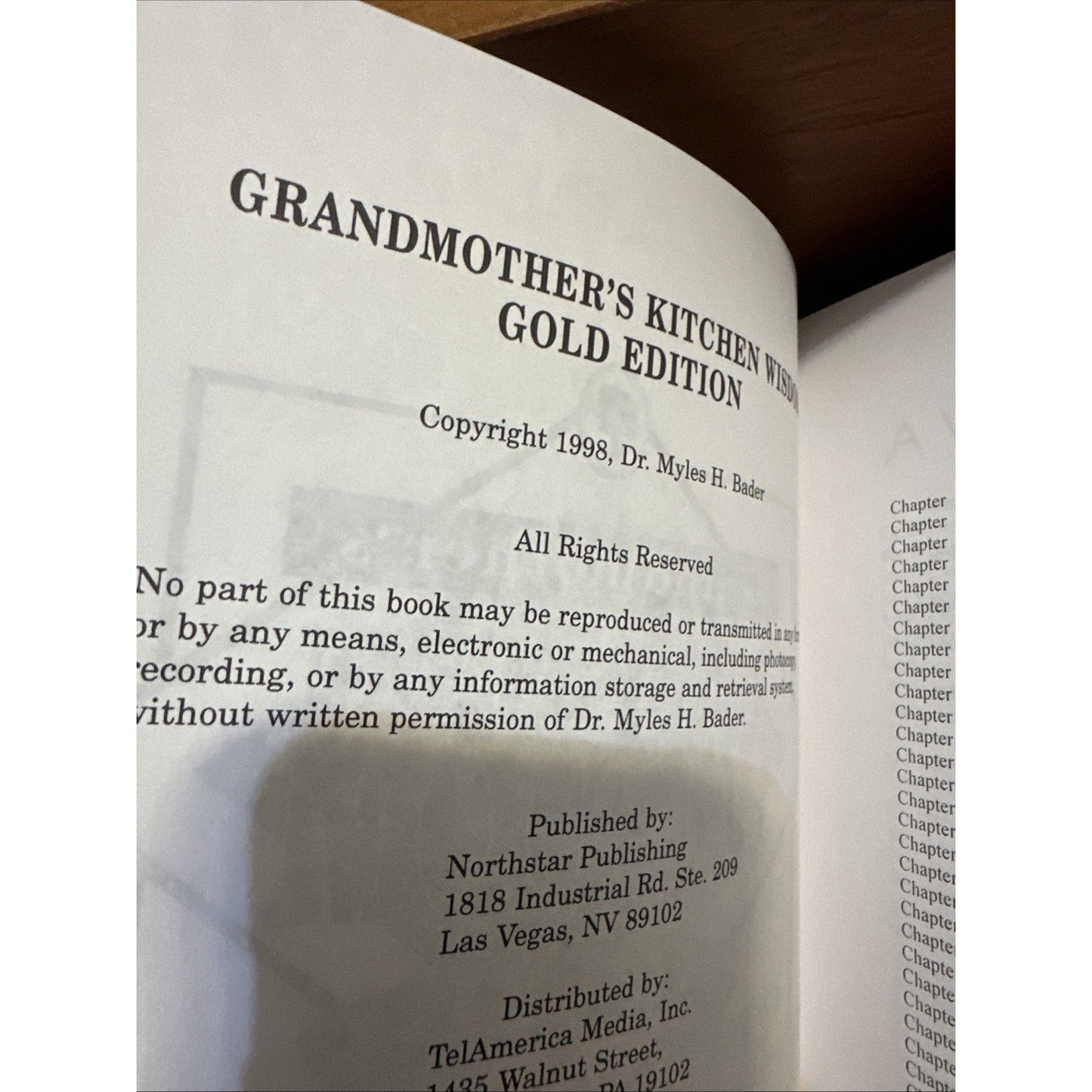 Grandmother's Kitchen Wisdom by Dr. Myles H. Bader - Gold Edition