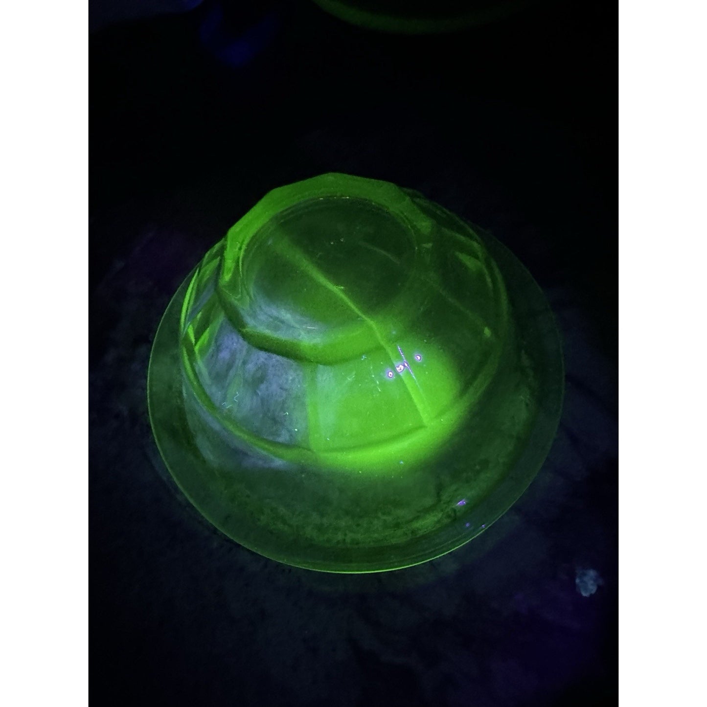 Hazel Atlas Green Uranium Vasaline mixing Bowl Set Of 5. Great Condition. Rare