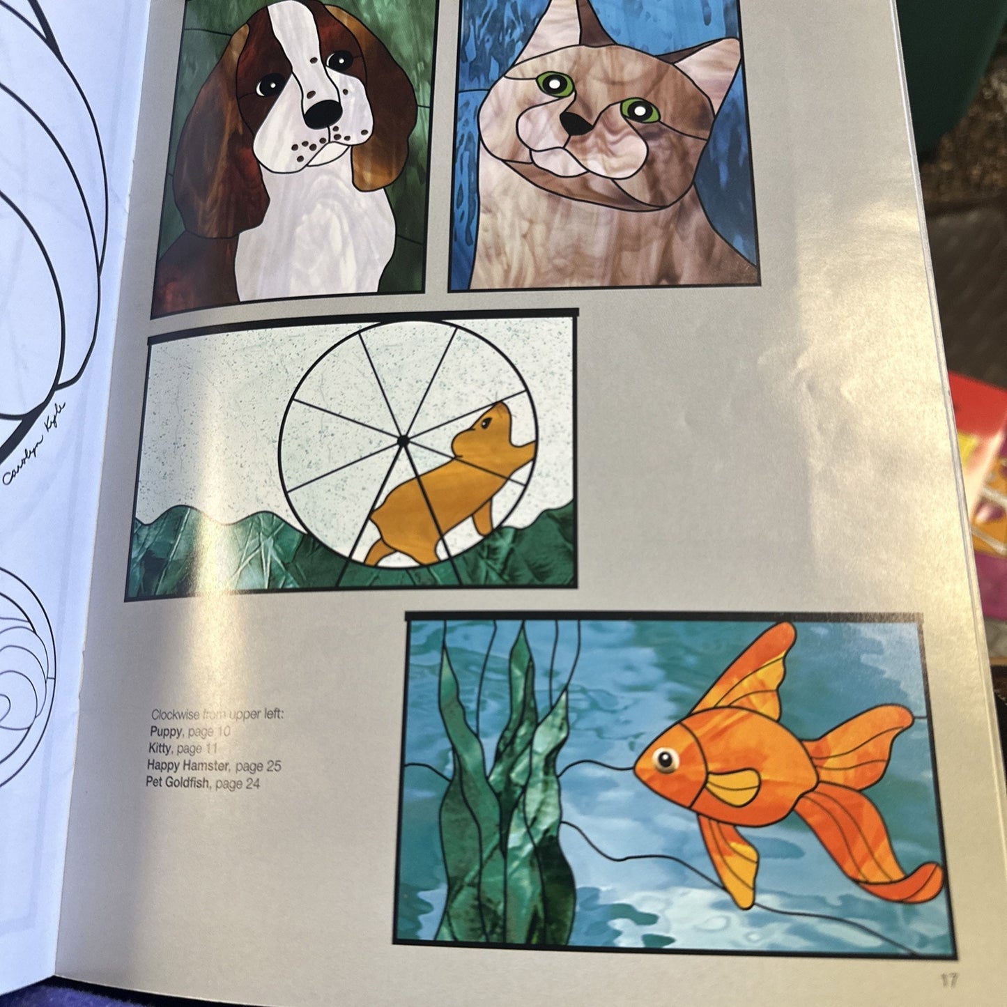 20 Pieces...or less! Stained glass book by Carolyn Kyle Laura Tayne 2000