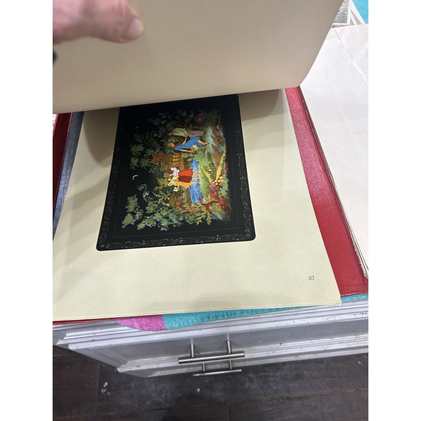 The art of Soviet Palekh. Vintage Soviet book in Russian 1958 N. Sobolevsky