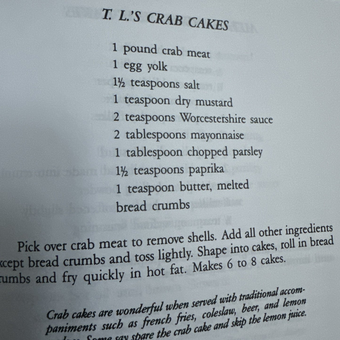 The Crab Cookbook (Signed) by Schmidt, Whitey