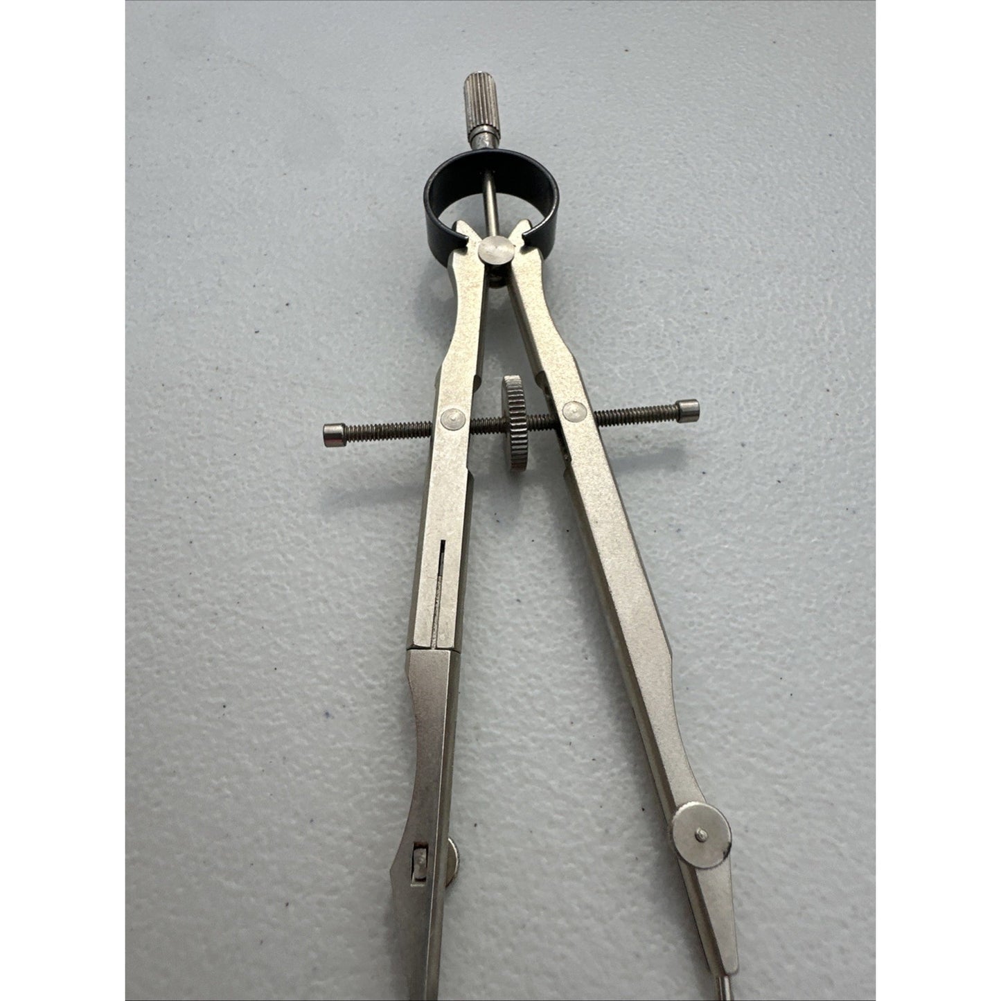 Vintage Germany Compass Drafting Tool Metal Marked With V In Diamond