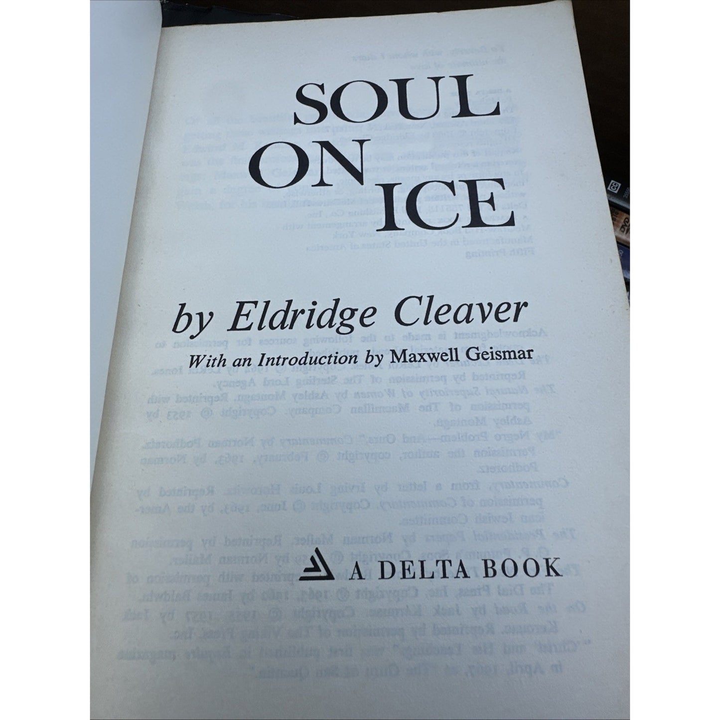 Soul On Ice by Eldridge Cleaver