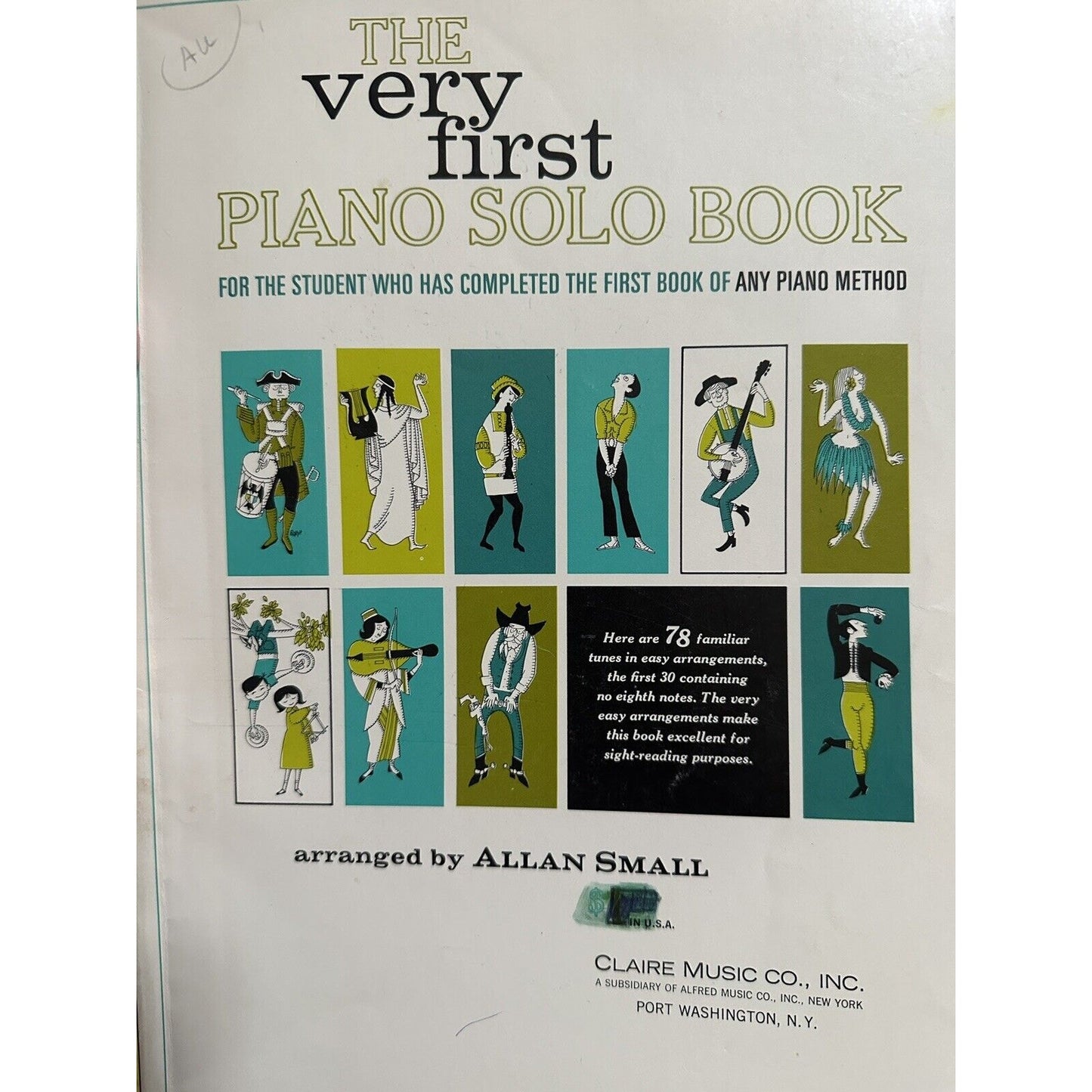 The Very First Piano Solo Book arranged by Allan Small