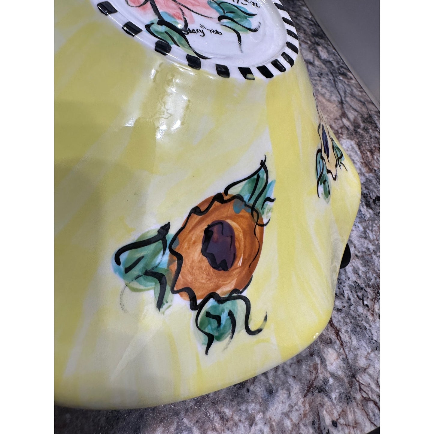 Hand Painted center piece bowl