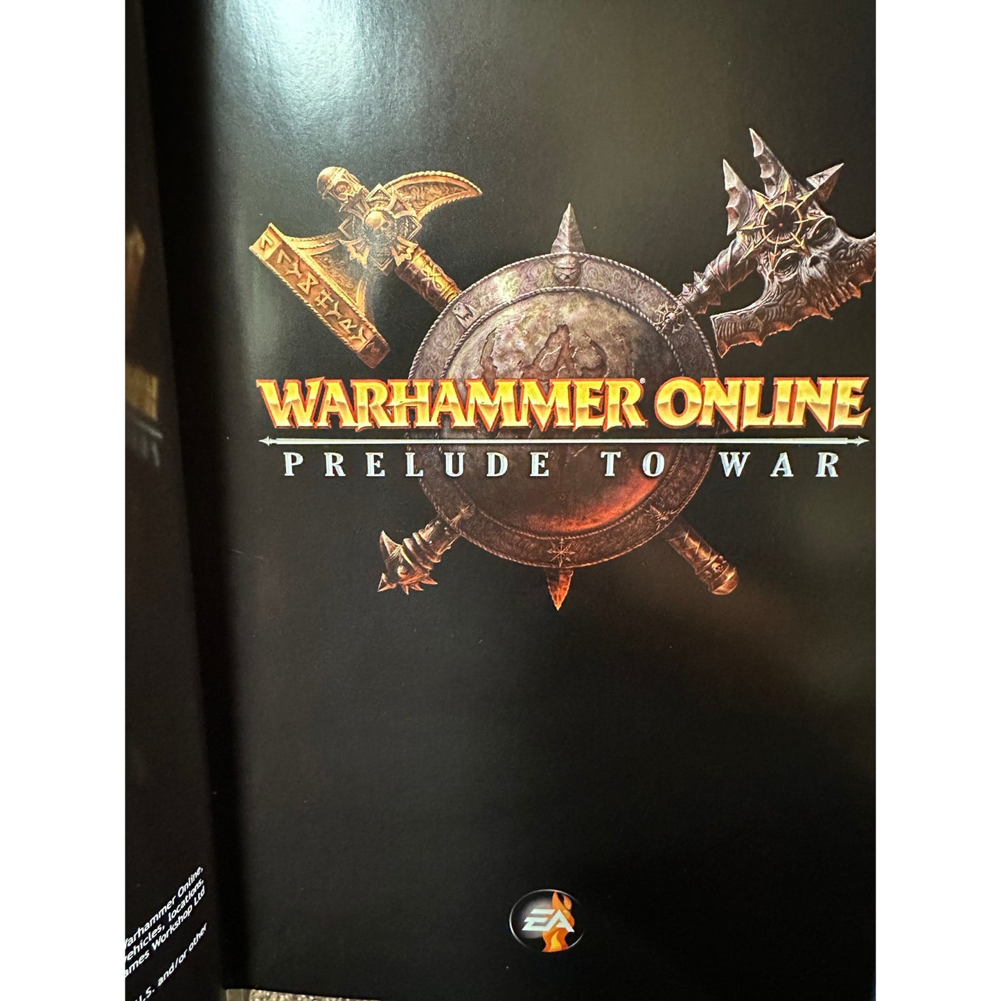 Warhammer Online TWO hardcover books: Prelude to War & The Art of Warhammer