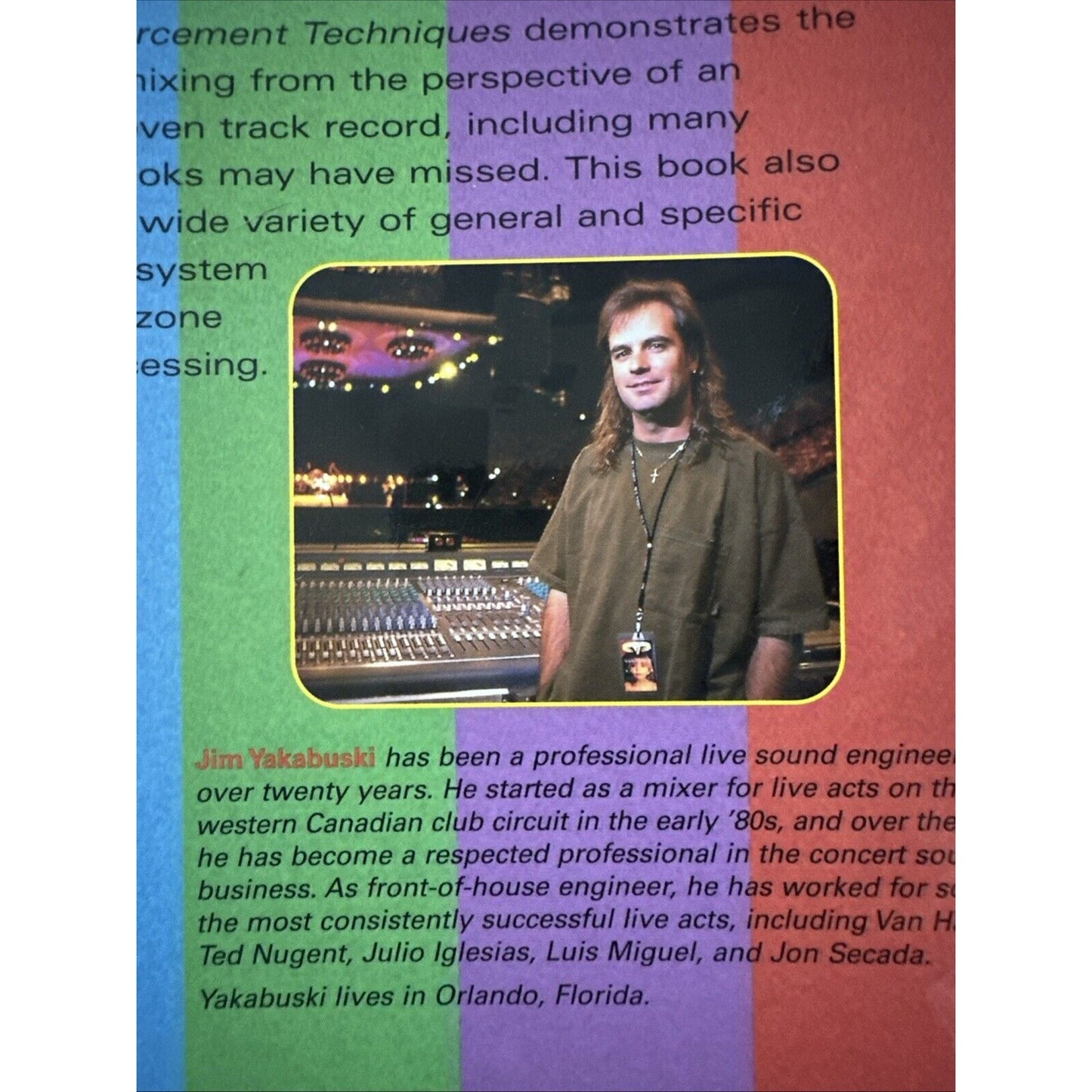 Hal Leonard Professional Sound Reinforcement Techniques - paperback Yakabusk...