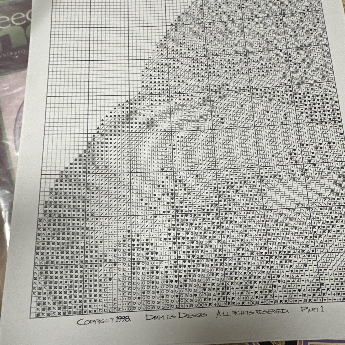 Dimples Designs Terrence Nolan Rex Counted Cross Stitch Pattern