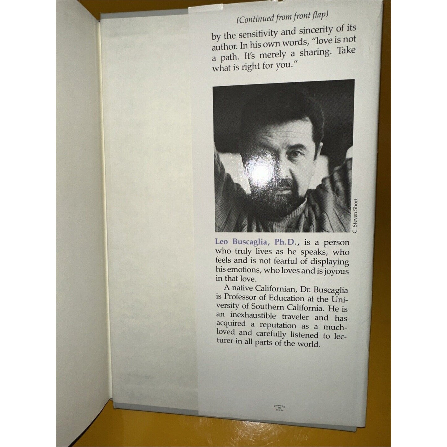 Love by Leo Buscaglia Vintage Hardcover Published 1972