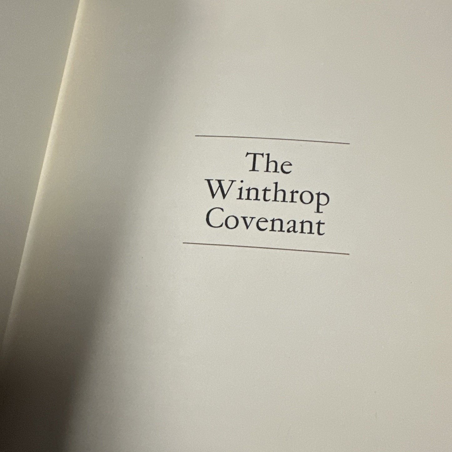 “The Winthrop Covenant” By Louis Auchincloss, The Franklin Library FIRST EDITION