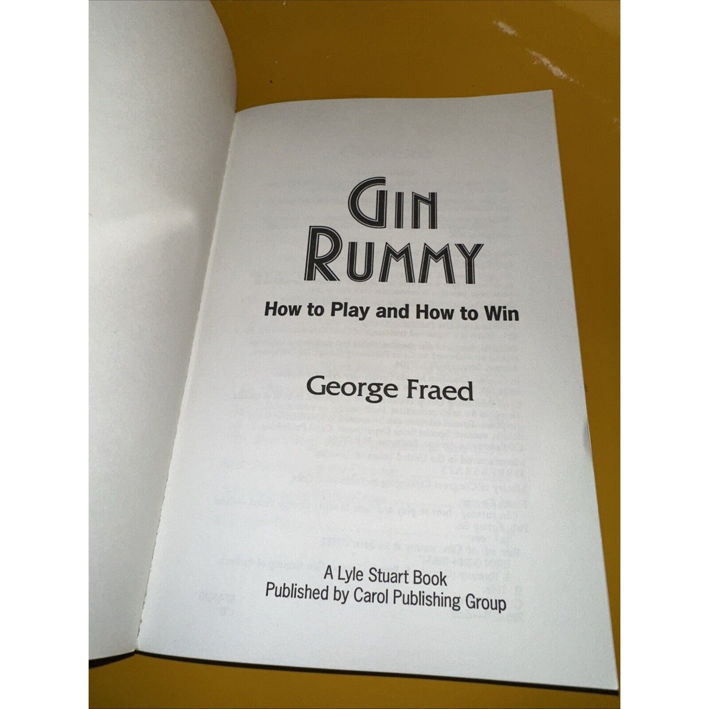 Gin Rummy: How to Play and How to Win by George Fraed