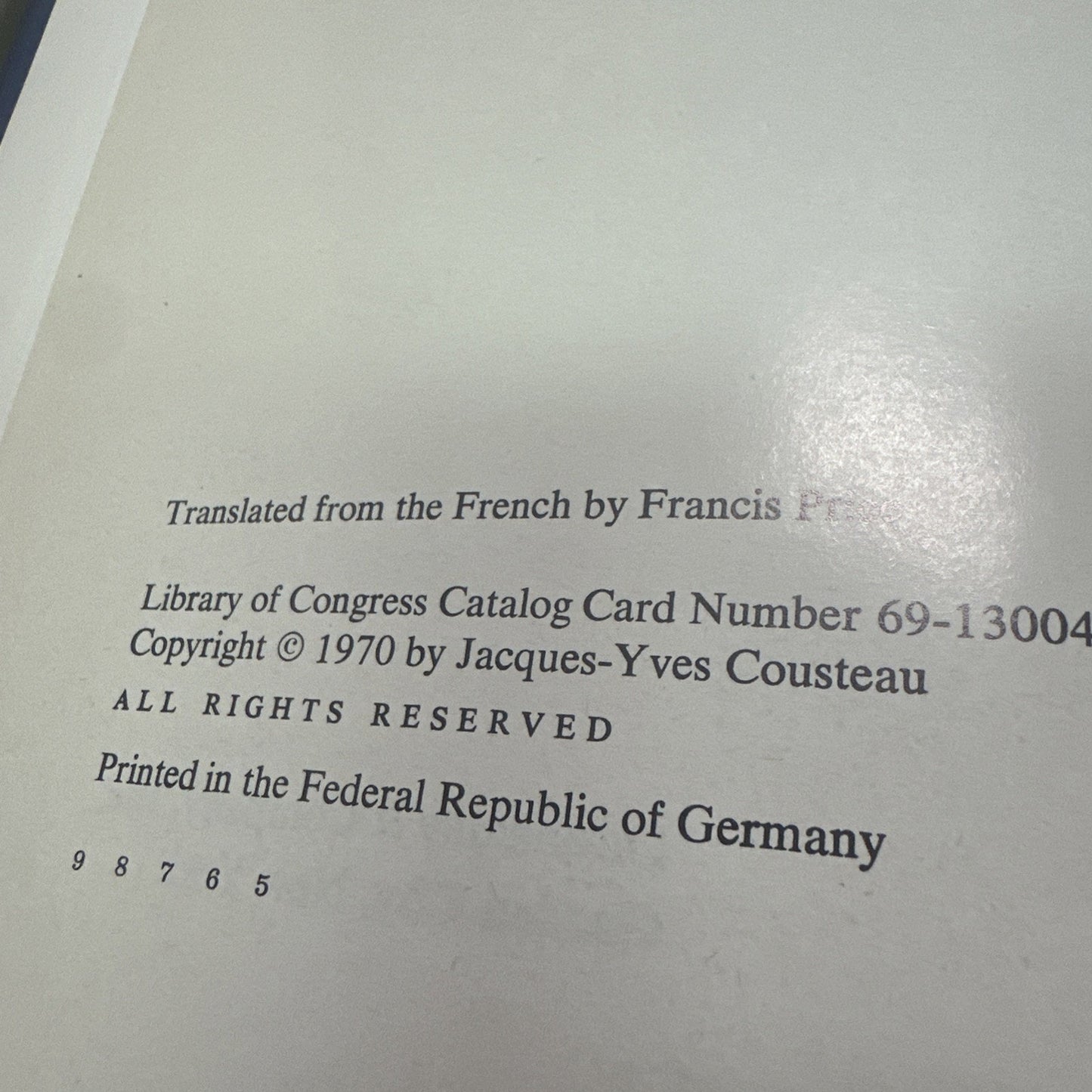 The Shark - Jacques-Yves Cousteau (Dust Jacket, 1970)