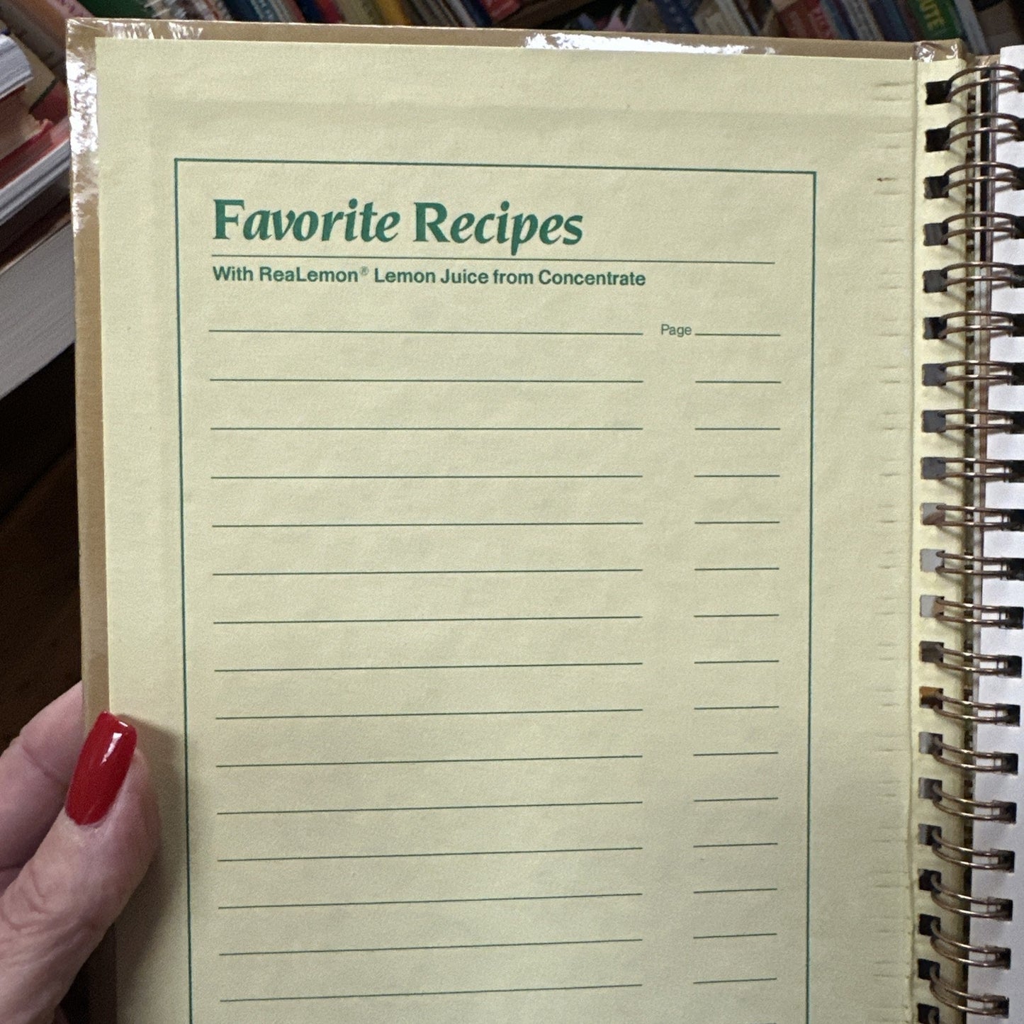 ReaLemon Recipe Collection Cookbook, Vintage, 1984, hardcover