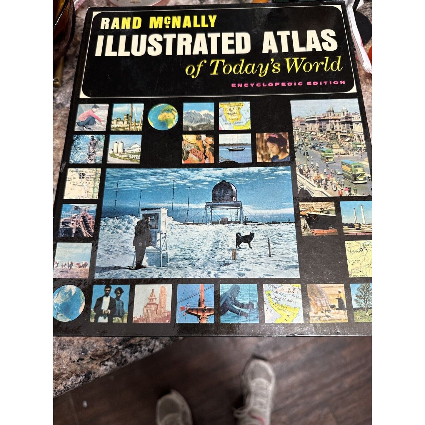 Rand McNally Vintage Illustrated Atlas of Today's World Encyclopedic Ed 1100 pgs
