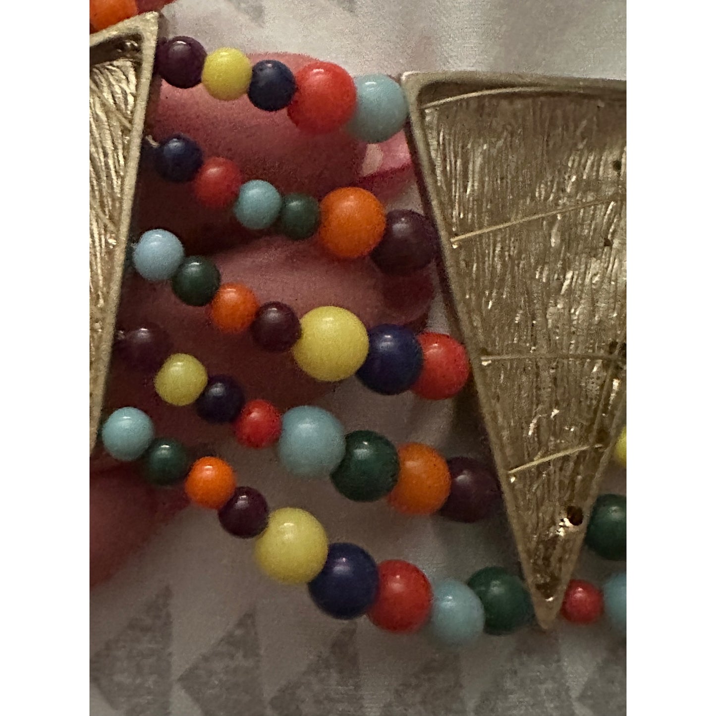 Estate jewerly necklace Multi-strand 5 strand beaded rare find one of a kind