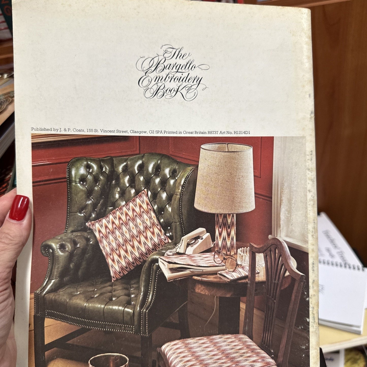 The Bargello Embroidery Book Coats Publication No 1214 vintage craft book retro