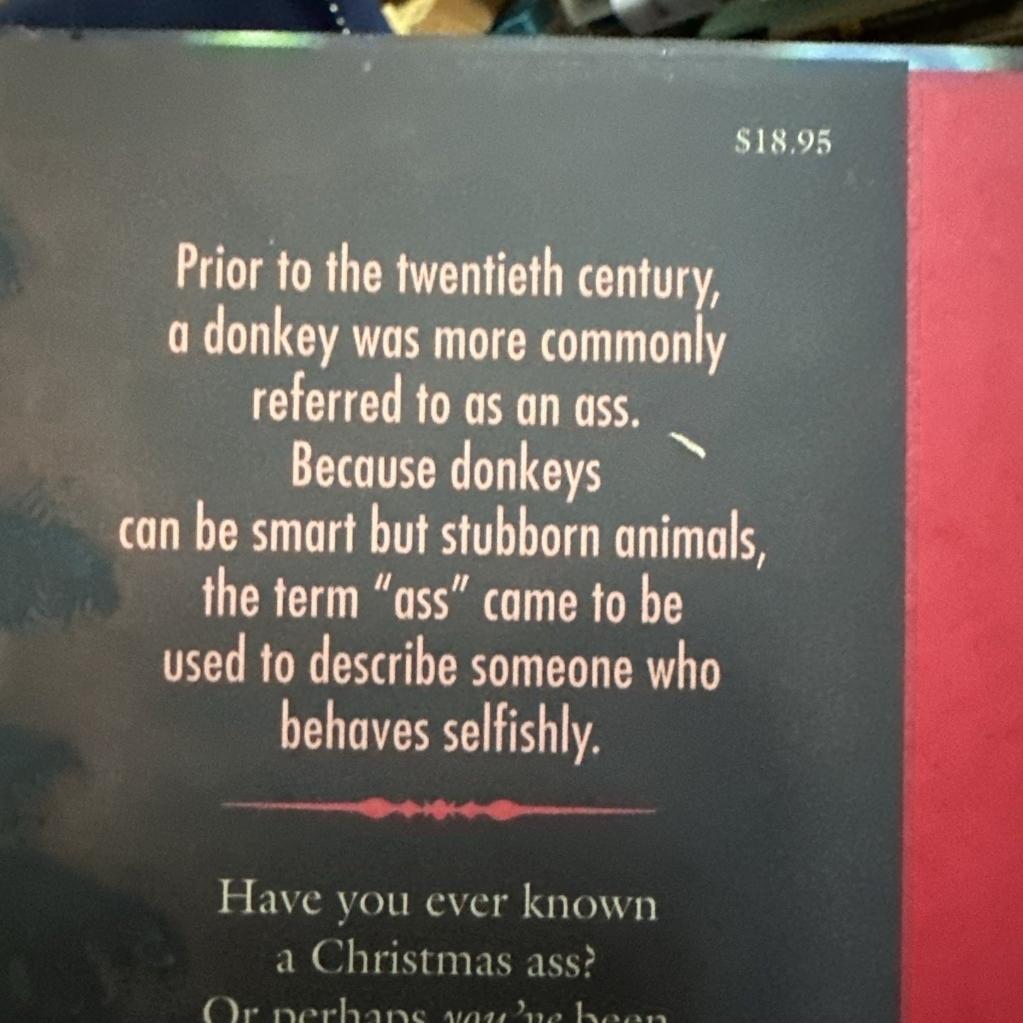 The Christmas Ass by Jana Enloe (2020, Hardcover) excellent condition