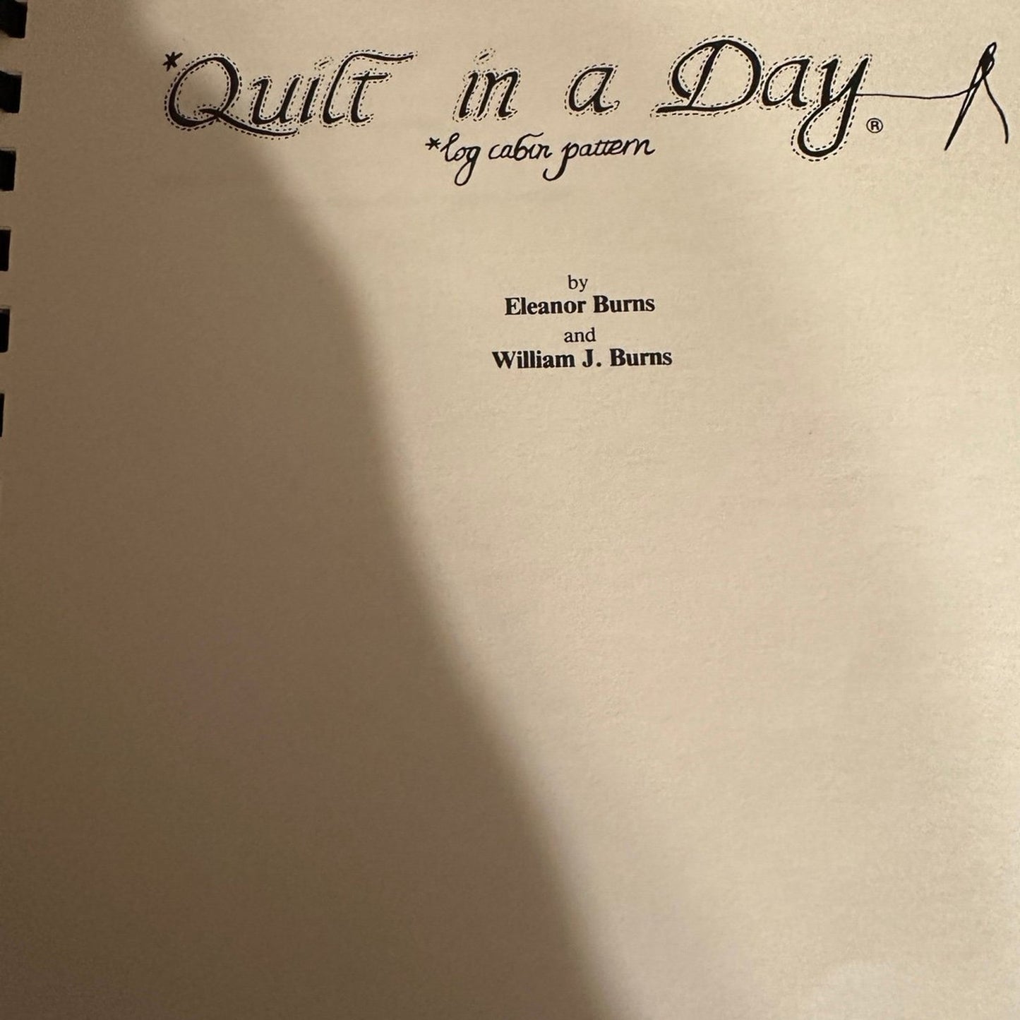 Quilt in a Day Log Cabin Patterns Quilting Book by Eleanor Burns