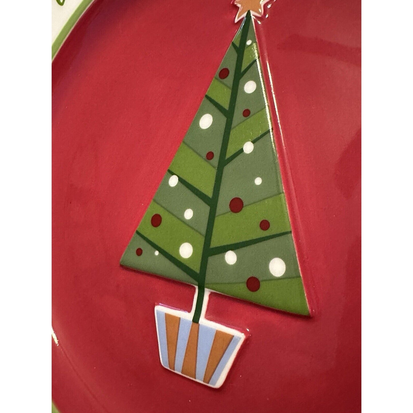 Holiday 12" Ceramic Plate / Platter NAUGHTY BUT NICE by Russ Berrie