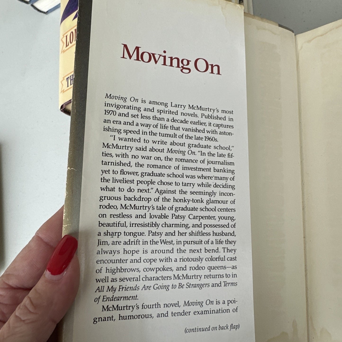 Moving On by Larry McMurtry