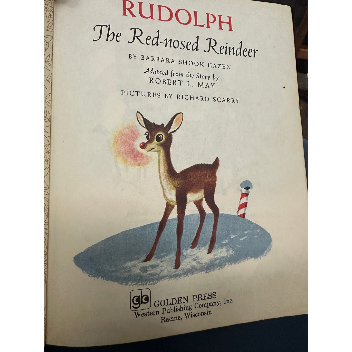 Little Golden Book Rudolph the Red Nosed Reindeer
