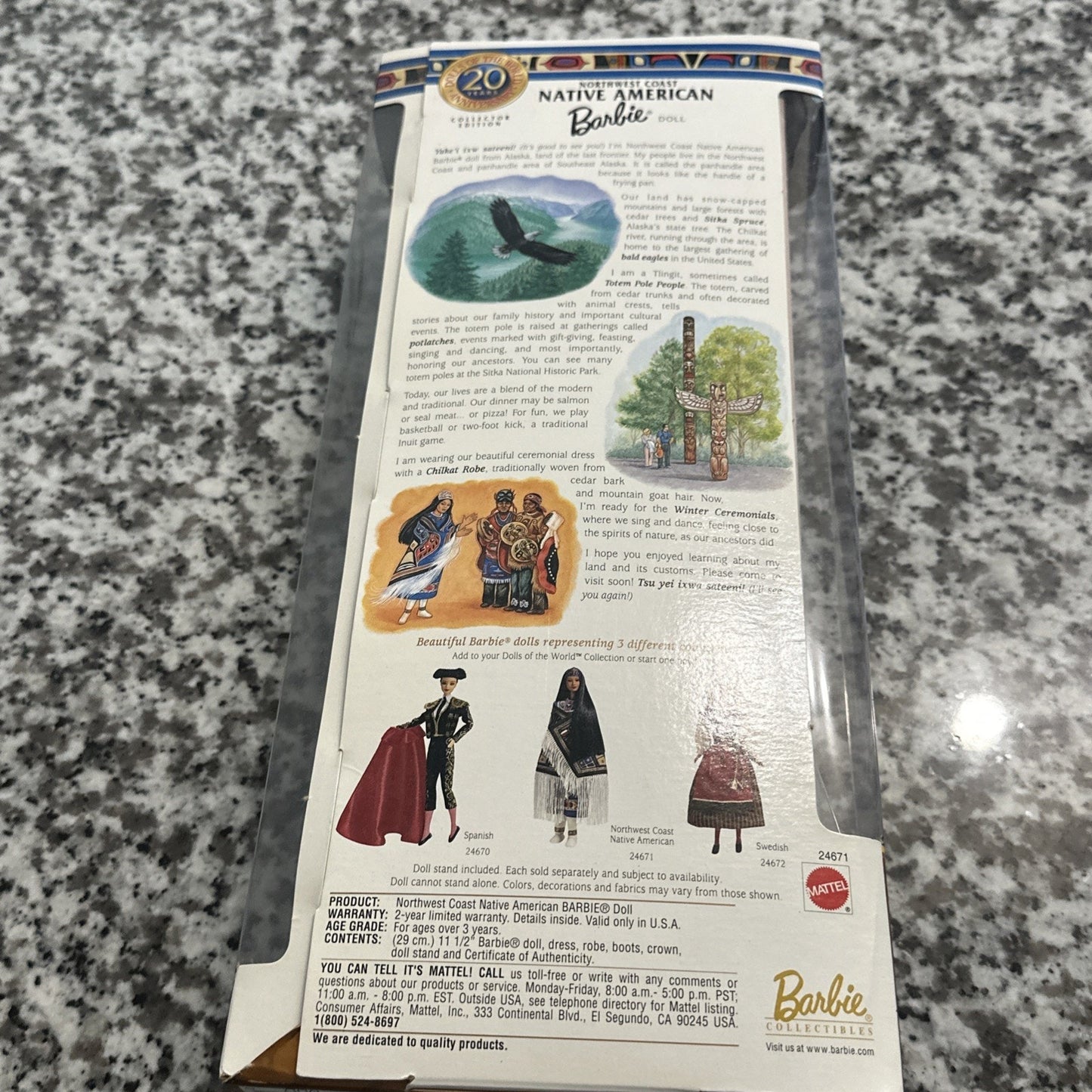 Northwest Coast Native American Barbie 1999 Collector Edition Mattel
