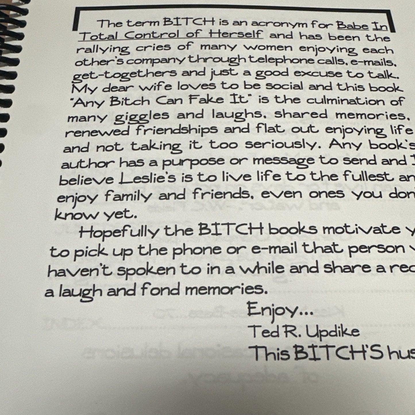Any Bitch Can Fake It: Recipes Easy Enough to Lie About