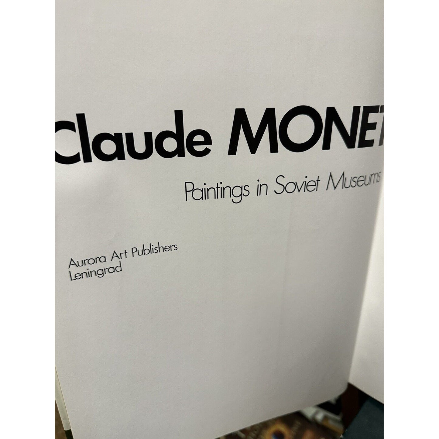 Claude Monet: Paintings in Soviet Museums - 1984 HC - Nina Katalina (Intro)