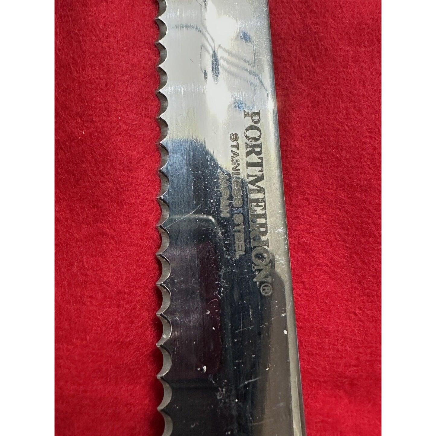 Portmeirion Botanic Garden Stainless Bread Knife & Cheese knife Porcelain Handle