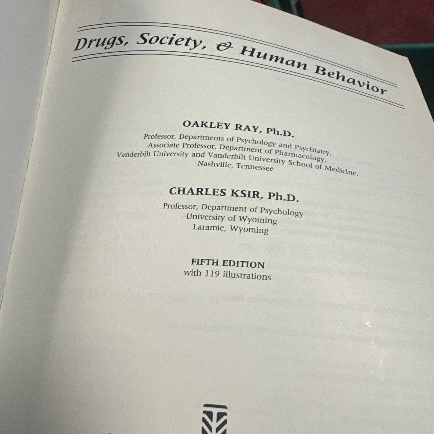 Drugs, Society and Human Behavior, Ray, Oakley