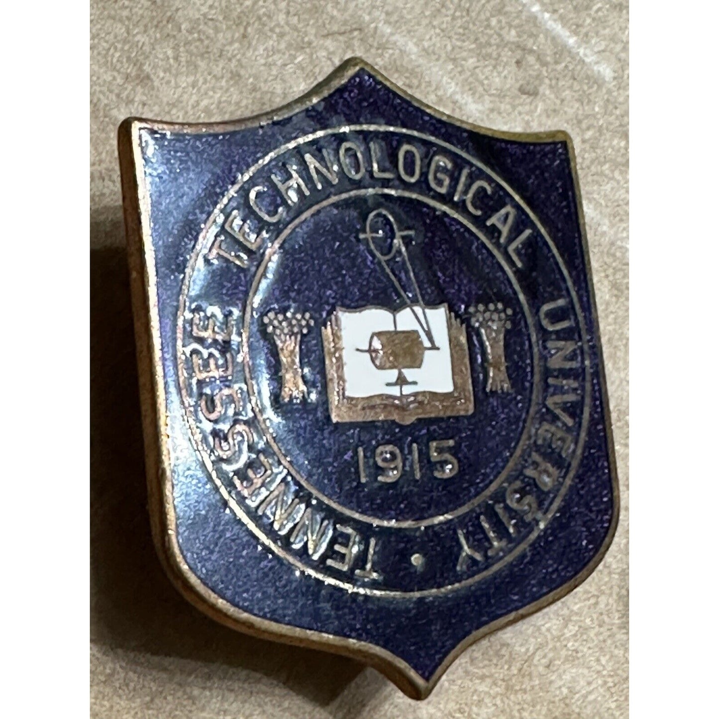 Army ROTC DI Pin: Tennessee Tech University - p/b, Meyer 9M Set Of 2