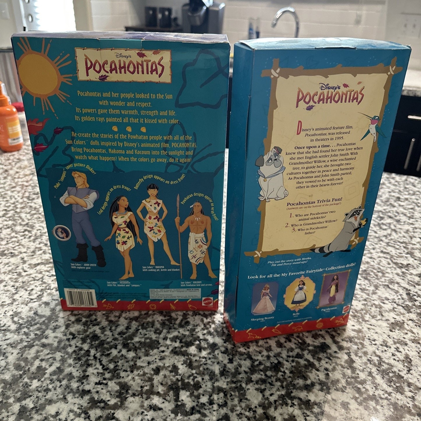 Disney’s POCAHONTAS SUN COLOR Kocoum MATTEL NO.13330 & Pocahontas