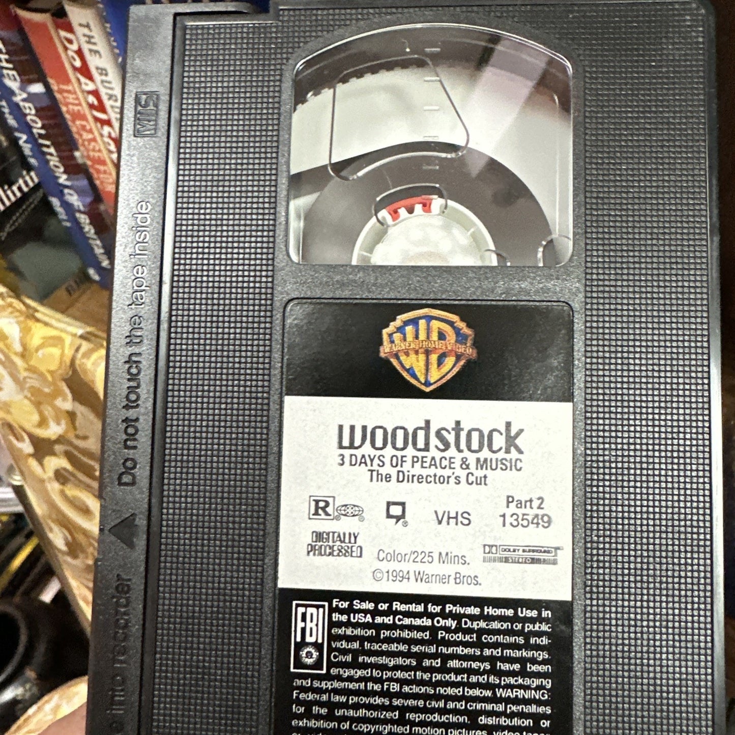 Woodstock 3 Days Of Peace & Music VHS The Directors Cut Over 30 extra minutes